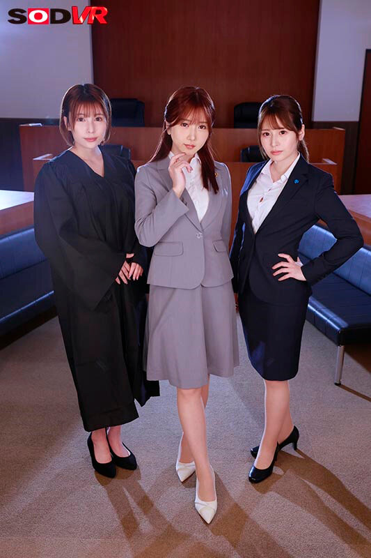 【人気配信旬報 マニア向け情報館】【VR】【8K】射精裁判 ―痴女三曹に物的証拠として男性器及び中出しを要求される裁判― 画像4